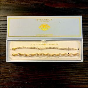 NEW Eye Candy Gold Bracelet Set